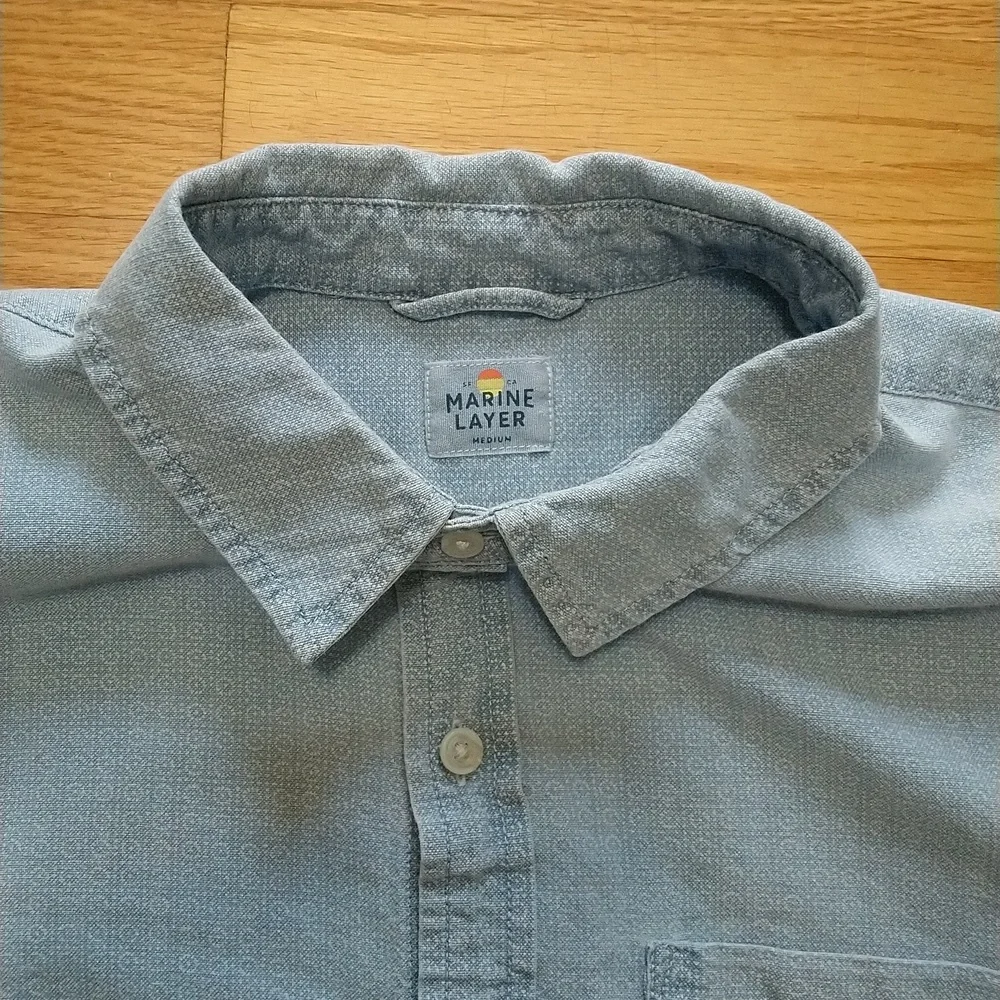 Marine Layer men's selvage shirt - Picture 2 of 15